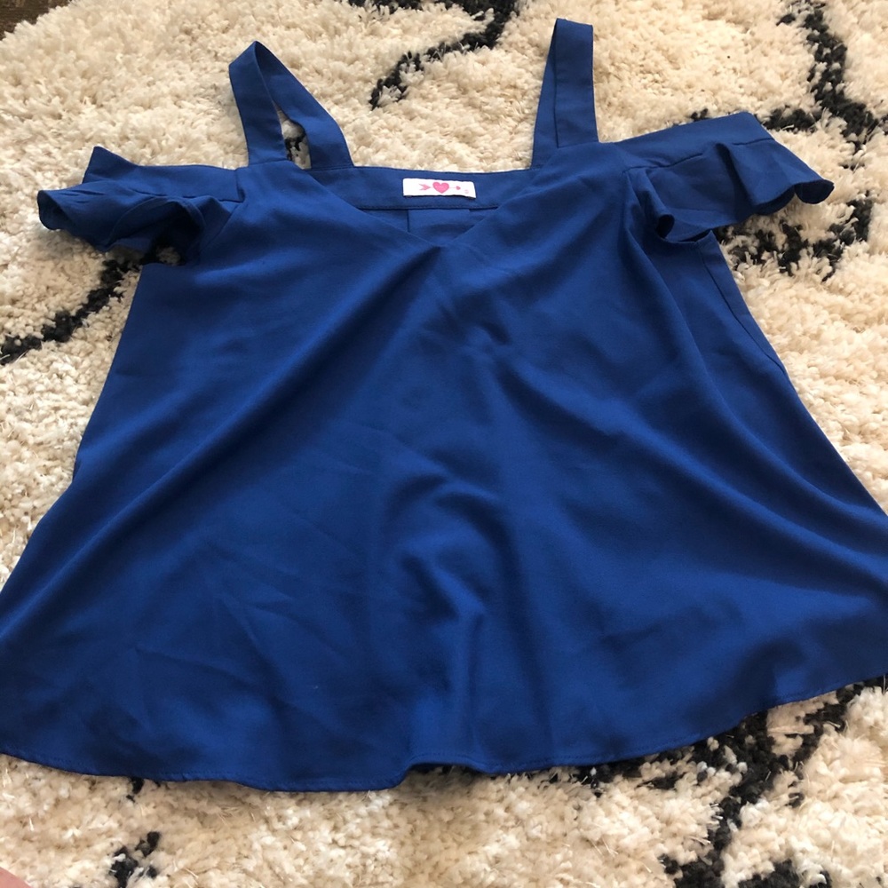 Blue Off the shoulder top